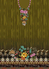 D#9653 Habib Digital Printed Swiss Lawn 3Pc 123