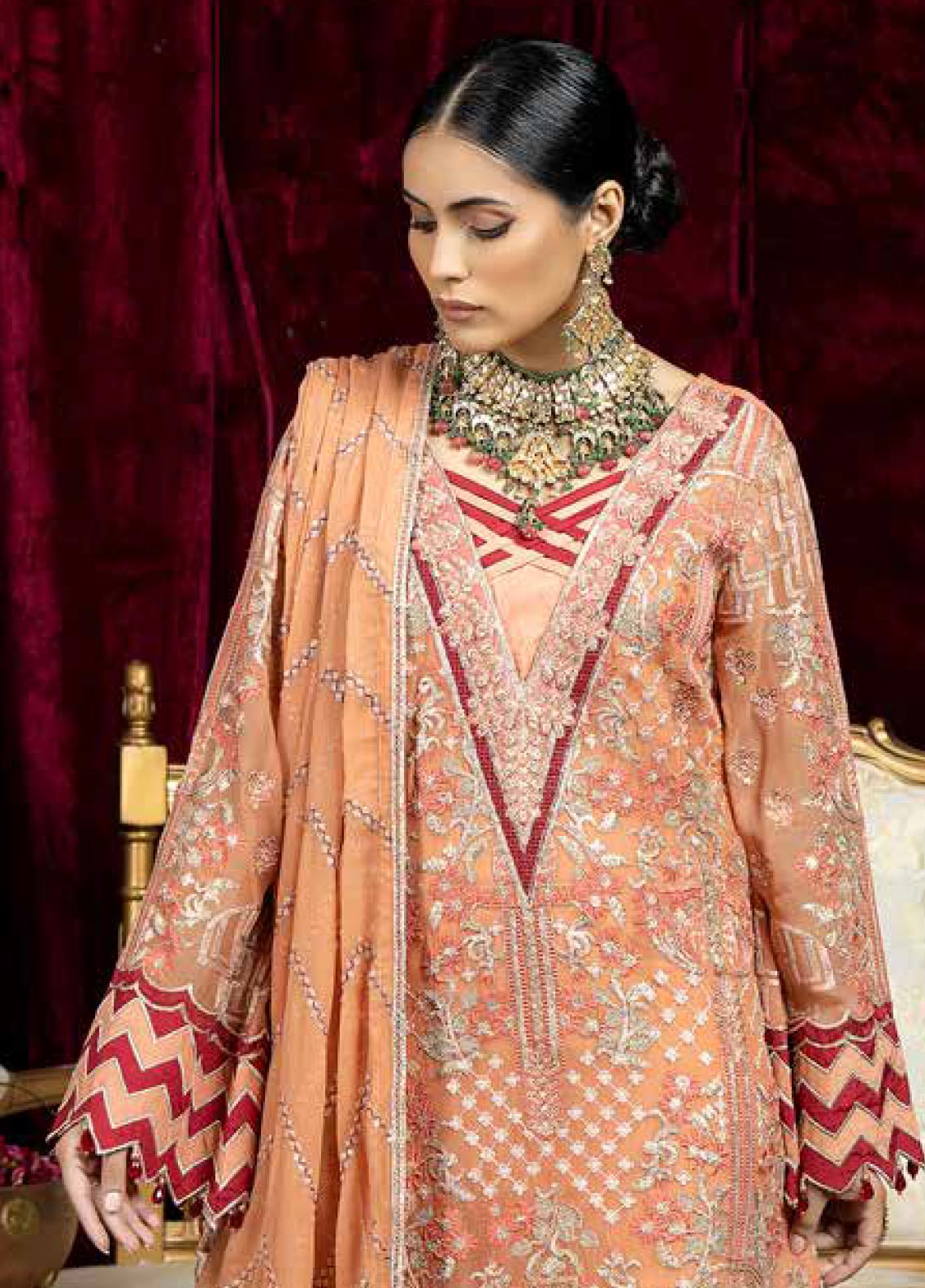 D#07 Raisham Dhaga Emb Wedding Festive Collection 223 D#07 Raisham Dhaga Emb Wedding Festive Collection 223