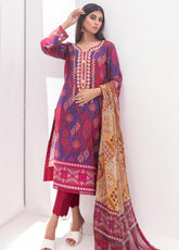 D#09 Alzohaib Colors Digital Printed Lawn 3Pc 123
