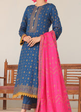 Daman By VS Textile Printed Lawn Unstitched 3 Piece Suit - 1539A