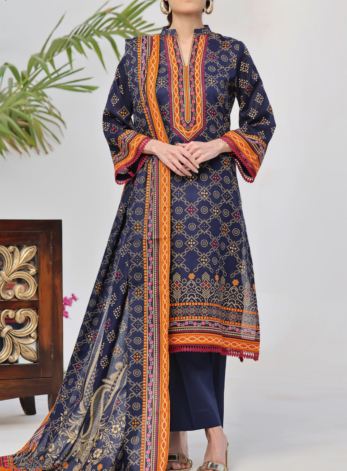 Daman By VS Textile Printed Lawn Unstitched 3 Piece Suit - VS24DPL 2901B Daman By VS Textile Printed Lawn Unstitched 3 Piece Suit - VS24DPL 2901B
