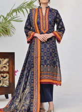 Daman By VS Textile Printed Lawn Unstitched 3 Piece Suit - VS24DPL 2901B