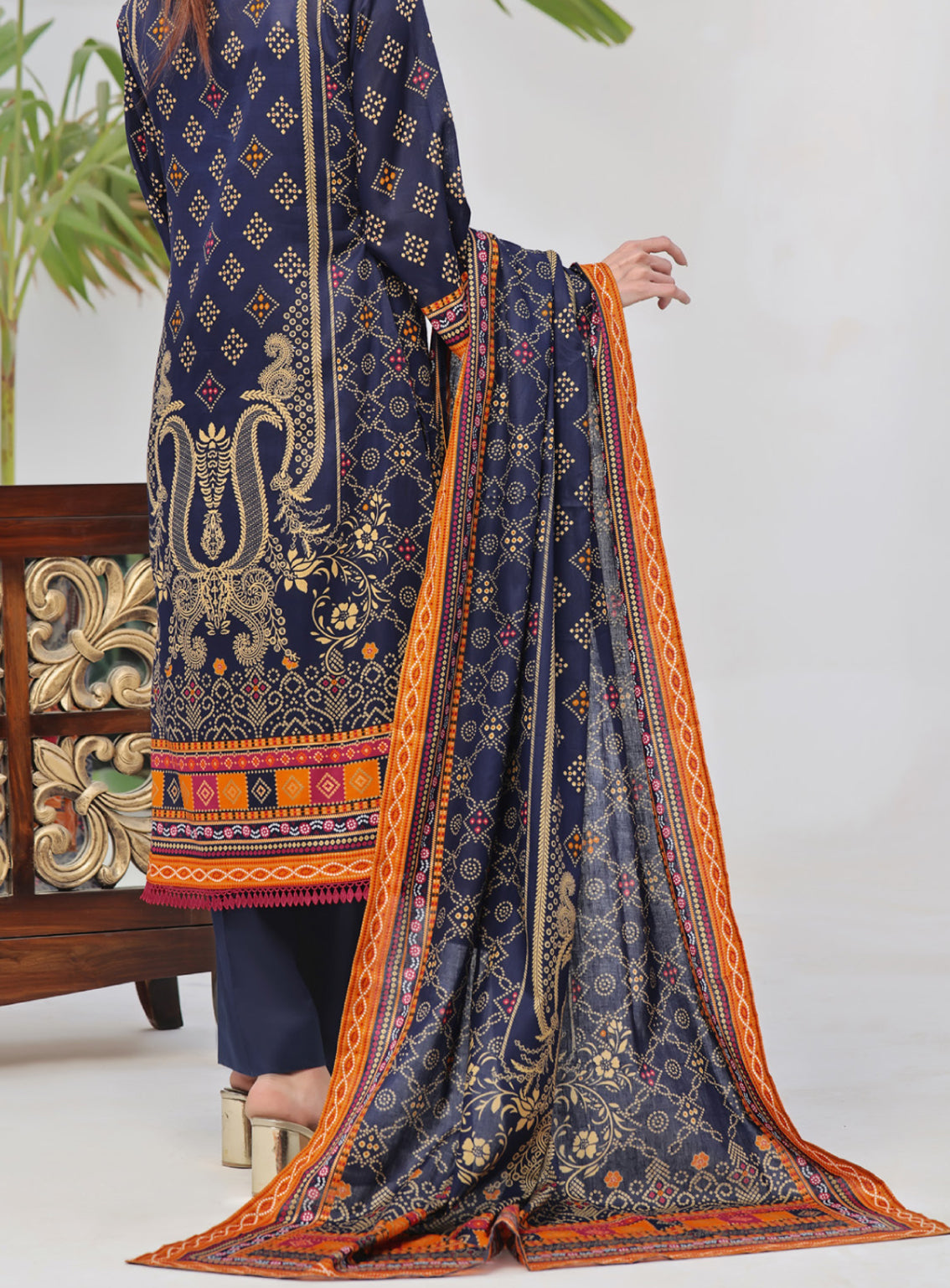 Daman By VS Textile Printed Lawn Unstitched 3 Piece Suit - VS24DPL 2901B Daman By VS Textile Printed Lawn Unstitched 3 Piece Suit - VS24DPL 2901B