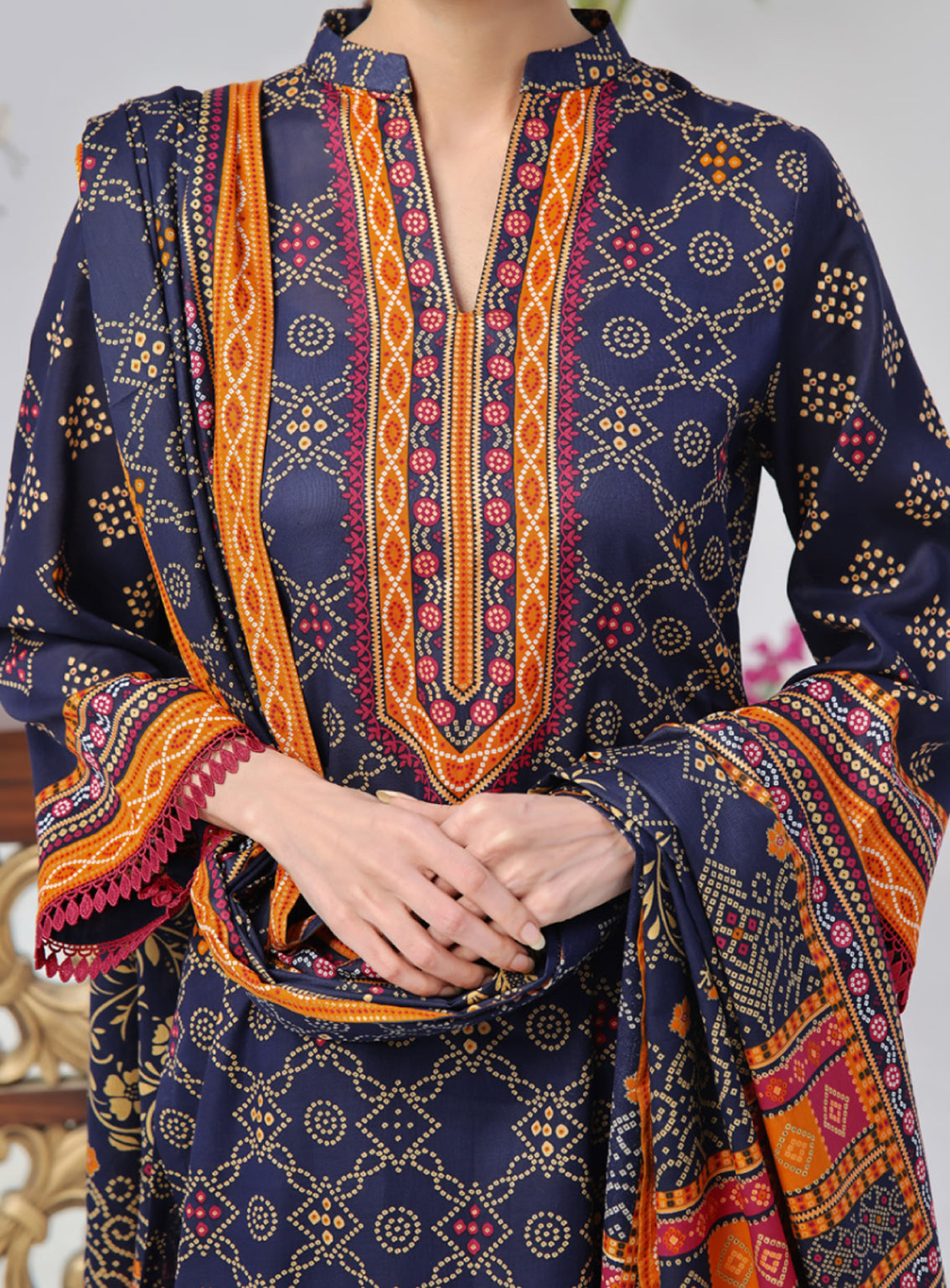 Daman By VS Textile Printed Lawn Unstitched 3 Piece Suit - VS24DPL 2901B Daman By VS Textile Printed Lawn Unstitched 3 Piece Suit - VS24DPL 2901B