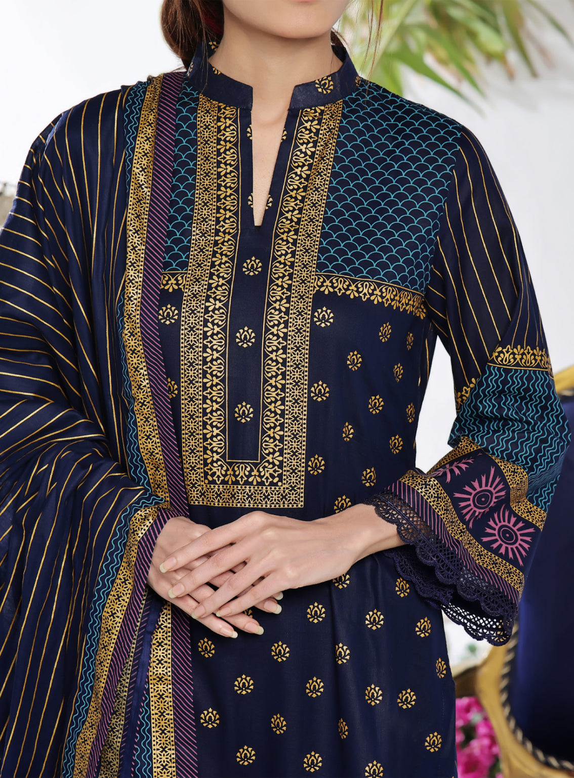 Daman By VS Textile Printed Lawn Unstitched 3 Piece Suit - VS24DPL 2906A Daman By VS Textile Printed Lawn Unstitched 3 Piece Suit - VS24DPL 2906A