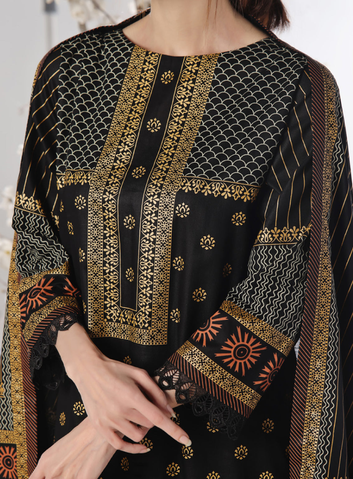 Daman By VS Textile Printed Lawn Unstitched 3 Piece Suit - VS24DPL 2906B Daman By VS Textile Printed Lawn Unstitched 3 Piece Suit - VS24DPL 2906B