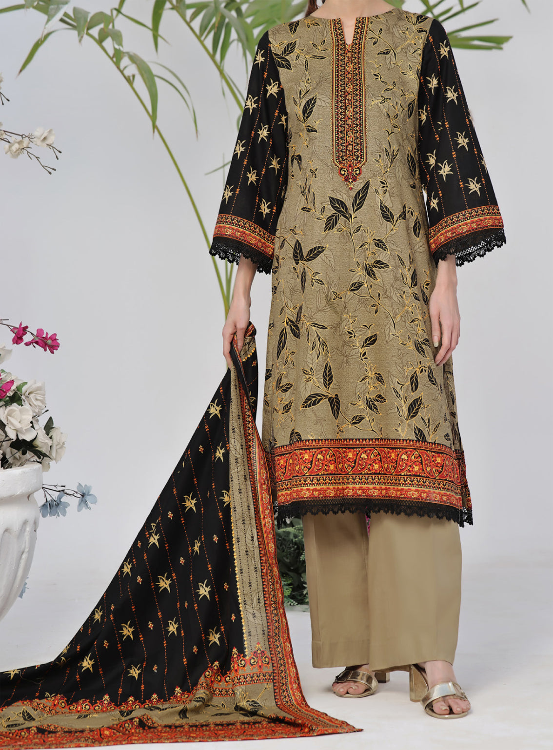 Daman By VS Textile Printed Lawn Unstitched 3 Piece Suit - VS24DPL 2909B Daman By VS Textile Printed Lawn Unstitched 3 Piece Suit - VS24DPL 2909B