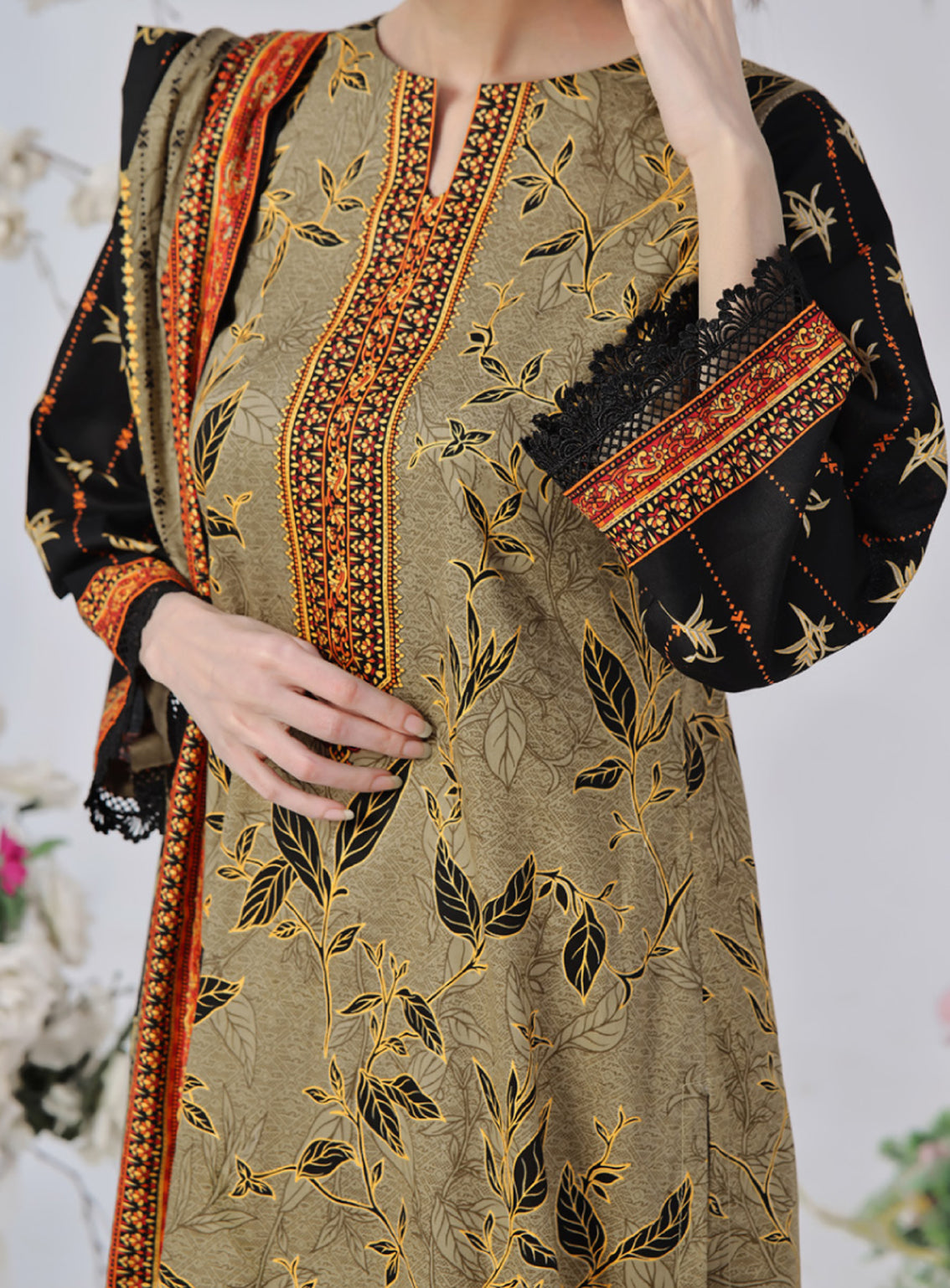 Daman By VS Textile Printed Lawn Unstitched 3 Piece Suit - VS24DPL 2909B Daman By VS Textile Printed Lawn Unstitched 3 Piece Suit - VS24DPL 2909B