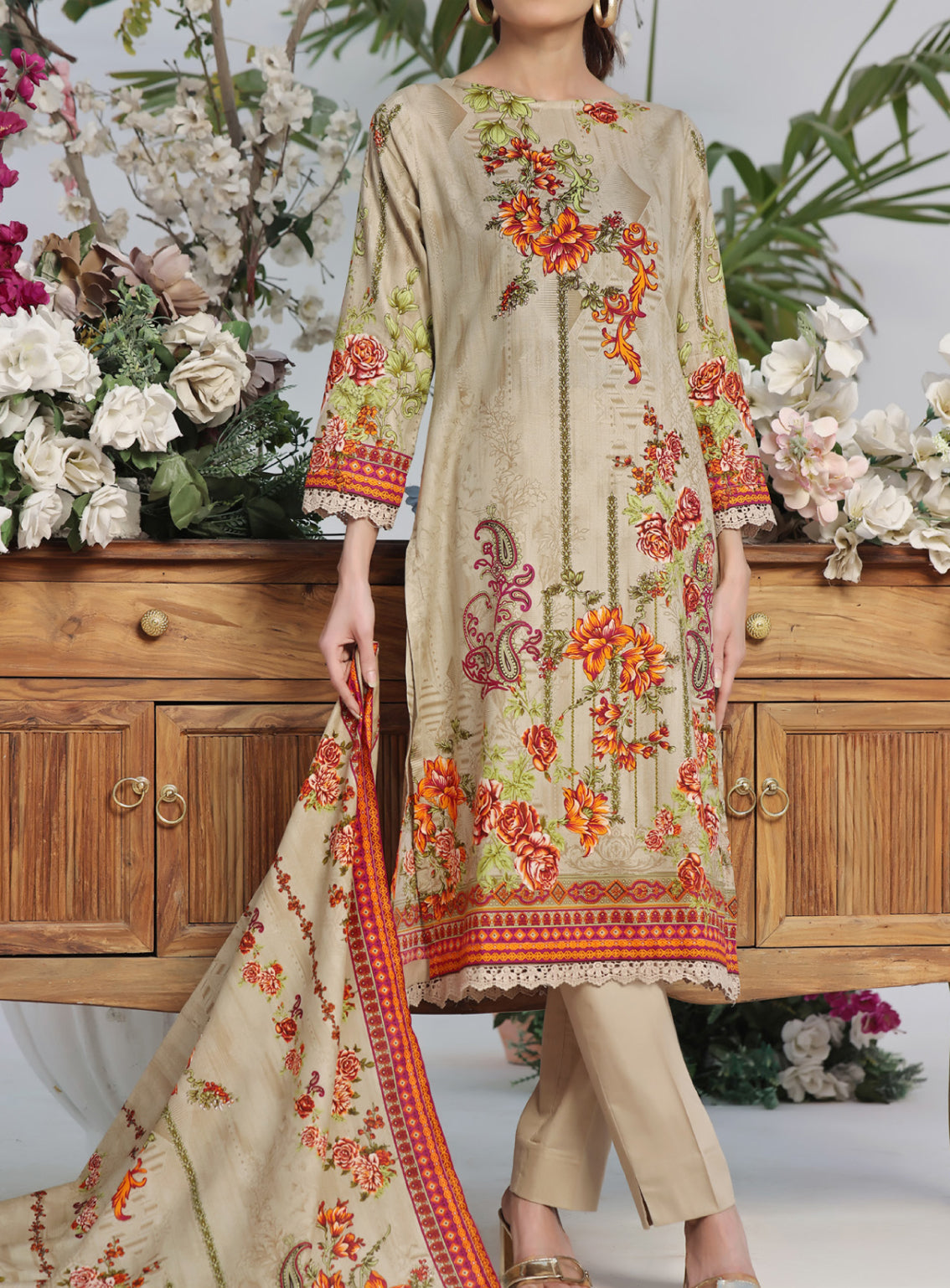 Daman By VS Textile Printed Lawn Unstitched 3 Piece Suit - VS24DPL 2910A Daman By VS Textile Printed Lawn Unstitched 3 Piece Suit - VS24DPL 2910A