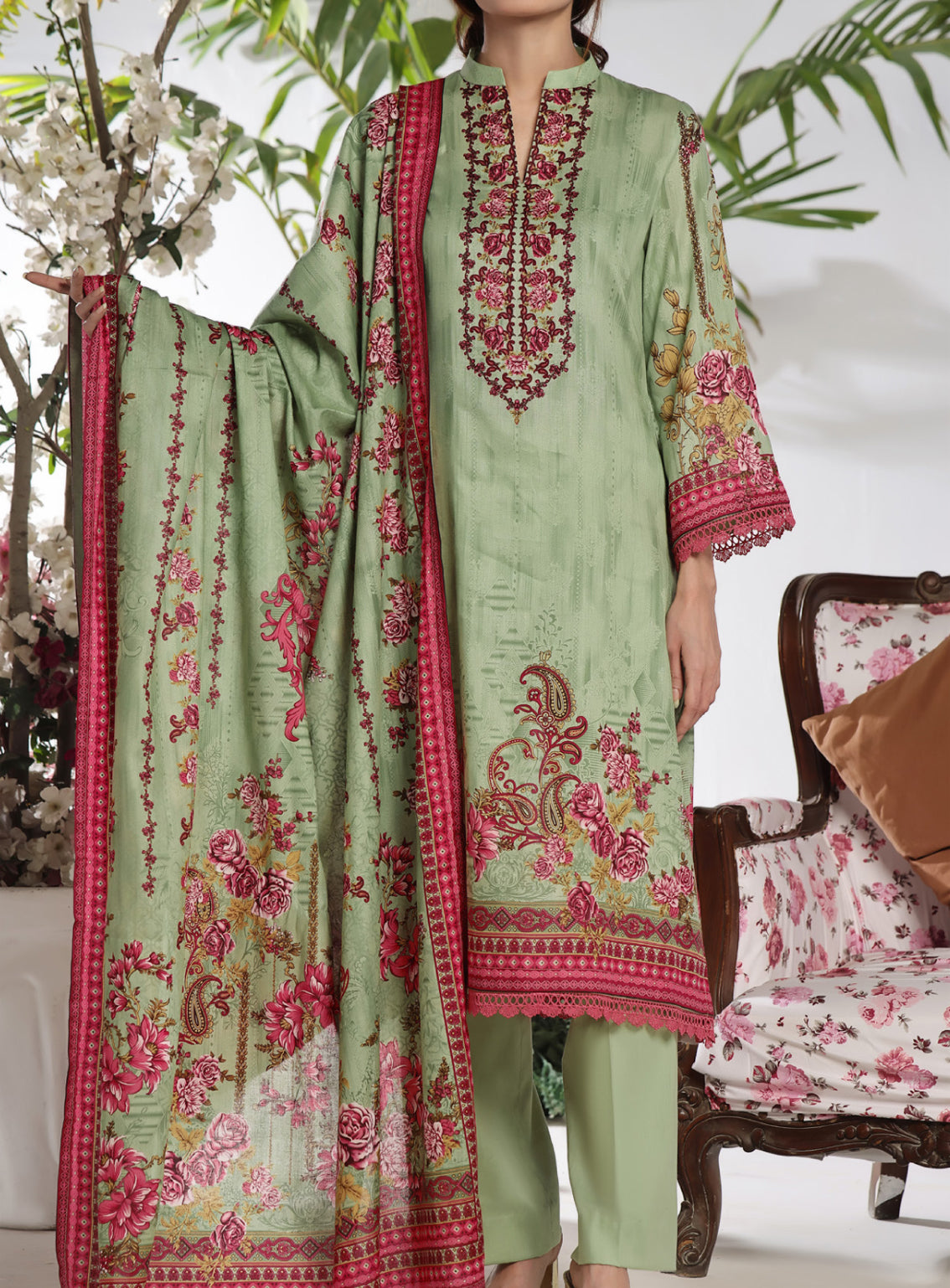 Daman By VS Textile Printed Lawn Unstitched 3 Piece Suit - VS24DPL 2910B Daman By VS Textile Printed Lawn Unstitched 3 Piece Suit - VS24DPL 2910B