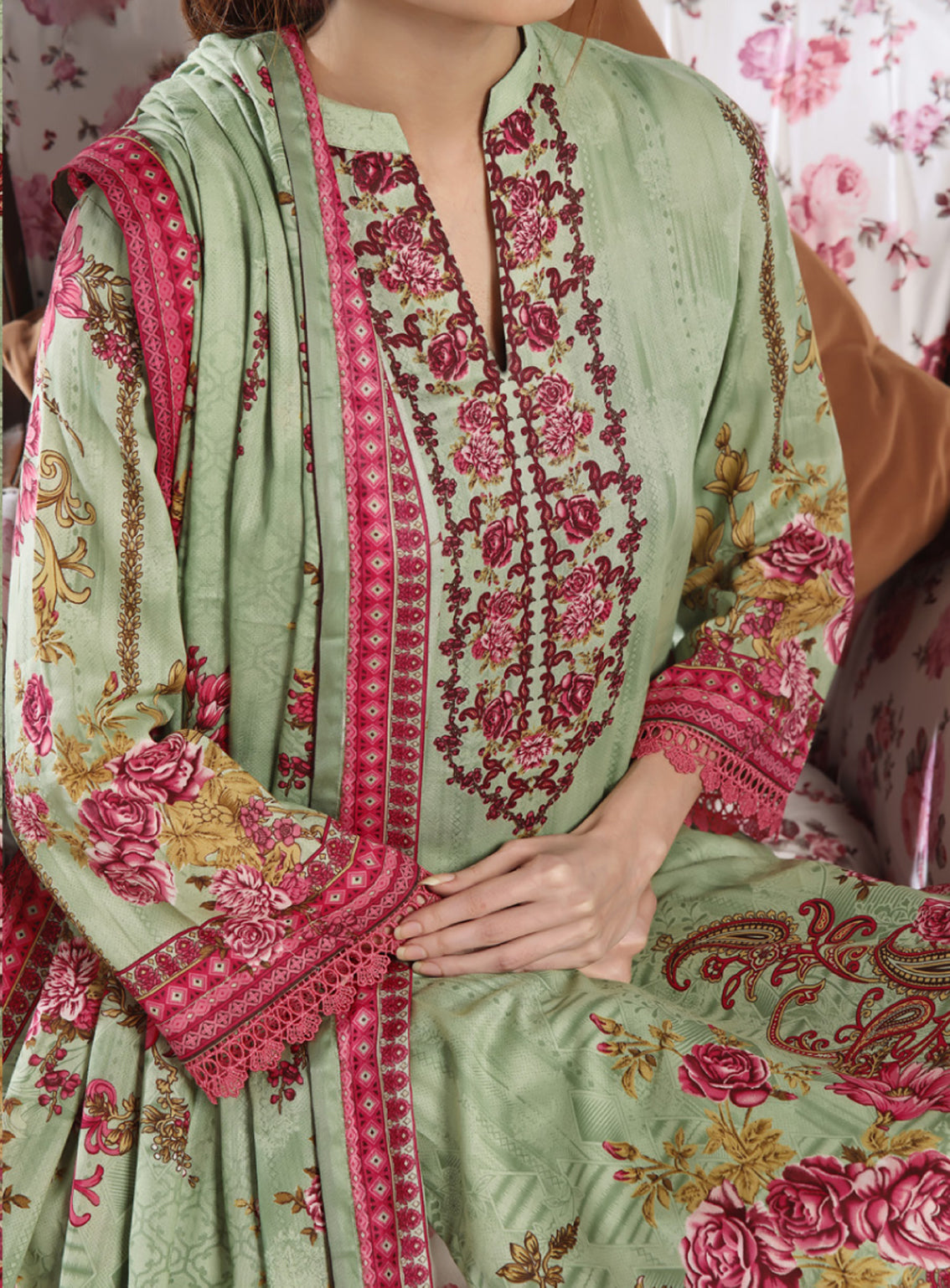 Daman By VS Textile Printed Lawn Unstitched 3 Piece Suit - VS24DPL 2910B Daman By VS Textile Printed Lawn Unstitched 3 Piece Suit - VS24DPL 2910B