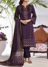 Daman By VS Textile Printed Lawn Unstitched 3 Piece Suit - VS24DPL3 2902-B