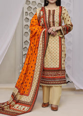 Daman By VS Textile Printed Lawn Unstitched 3 Piece Suit - VS24DPL3 2919-A