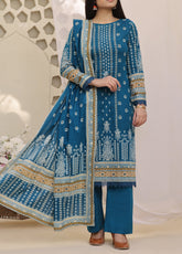 Daman By VS Textile Printed Lawn Unstitched 3 Piece Suit - VS24DPL3 2922-B