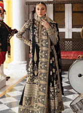 Dastaan By Imrozia Embroidered Chiffon Unstitched 3 Piece Suit - IM23DB IB-33 LIZA