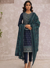 Dastak By Jazmin Embroidered Khaddar Unstitched 3 Piece Suits - JZ23DW 05 NAZM