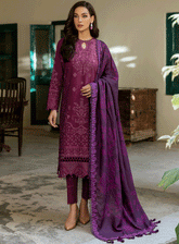 Dastoor By Farasha Embroidered Khaddar Unstitched 3 Piece Suit - 2 ZEEST