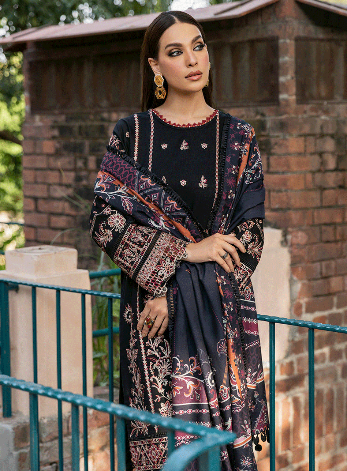 Dastoor By Farasha Embroidered Khaddar Unstitched 3 Piece Suit - 4 KHAYAL Dastoor By Farasha Embroidered Khaddar Unstitched 3 Piece Suit - 4 KHAYAL