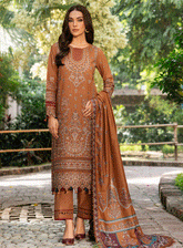 Dastoor By Farasha Embroidered Khaddar Unstitched 3 Piece Suit - 5 ZIVA