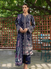 Dastoor By Farasha Embroidered Khaddar Unstitched 3 Piece Suit - 8 ARSH