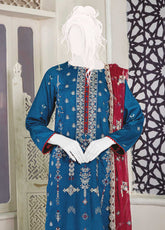 Noir By Humdum Embroidered Slub Linen Unstitched 3 Piece Suit - 01