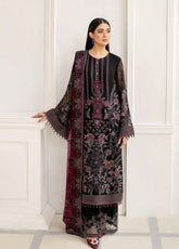 Flossie Embroidered Chiffon Unstitched 3 Piece Suit - 04