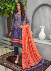 D#04 Zesh Chunri Emb Lawn Collection 123