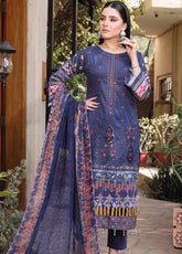 Dhagakari by Schick Embroidered Lawn 3 Piece Unstitch Suit SDH24DL-05