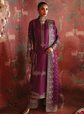 Divani By Afrozeh Embroidered Raw Silk Unstitched 3 Piece Suit - AFR23DSE AS-V2-06 KHUSHBU