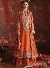 Divani By Afrozeh Embroidered Raw Silk Unstitched 3 Piece Suit - AFR23DSE AS-V2-08 ZARISH