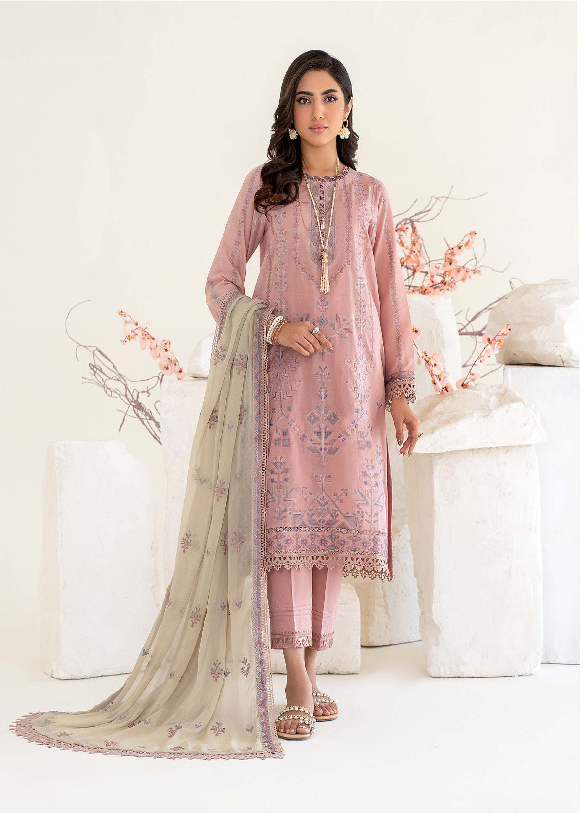 Eid Edition by Zarif Embroidered Lawn 3 Piece Unstitched Suit ZF23L ZEL-02 FIONA Eid Edition by Zarif Embroidered Lawn 3 Piece Unstitched Suit ZF23L ZEL-02 FIONA