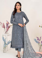 Eid Edition by Zarif Embroidered Lawn 3 Piece Unstitched Suit ZF23L ZEL-08 MYSTIC CHARM