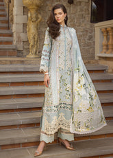 Elaf Chikankari Lawn Unstitched 3 Piece Suit - EL24CL ECT 5A