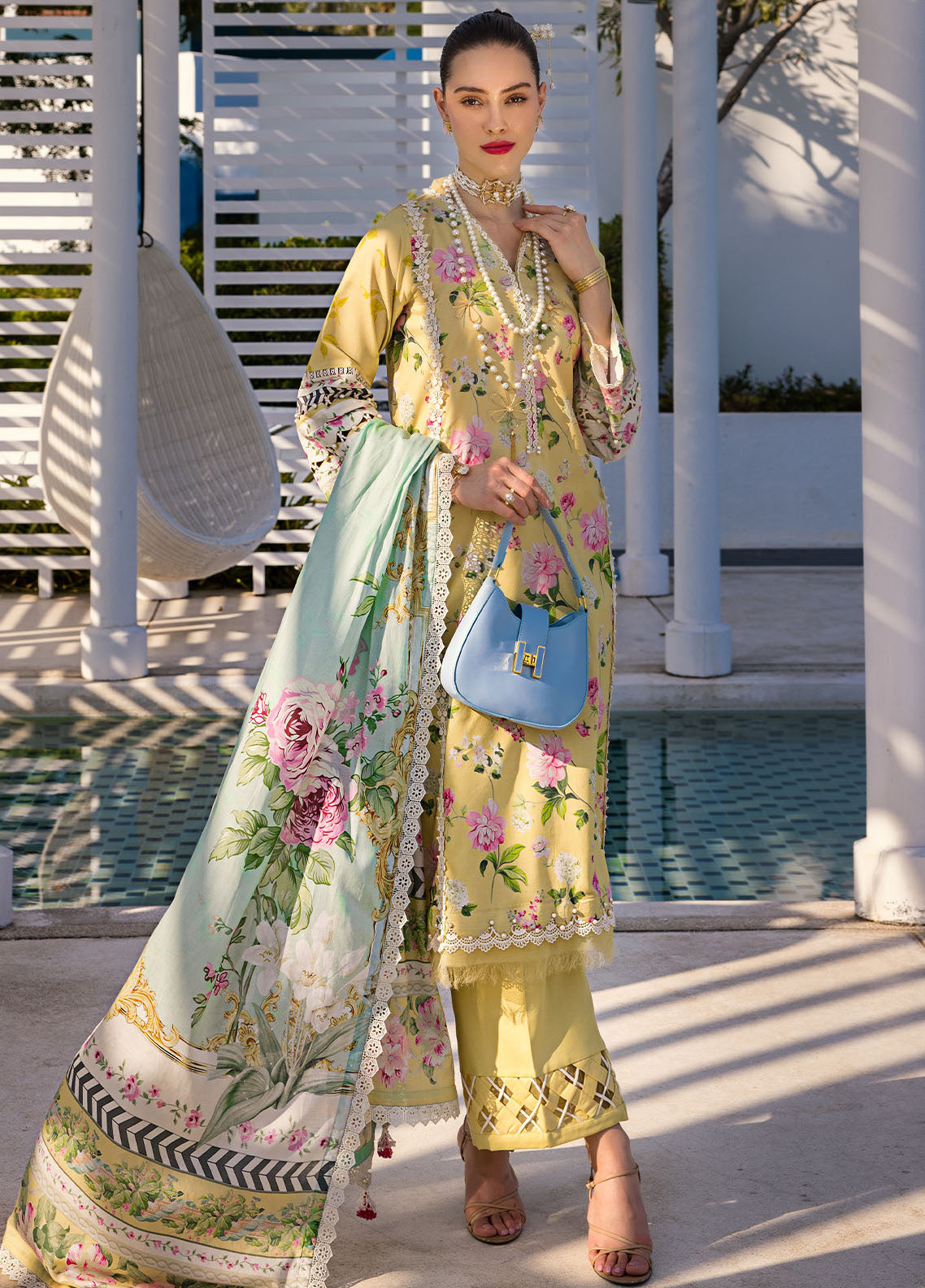 Elaf Luxury Printed Lawn 3 Piece Unstitched Suit EF24P EOP-02B HUAHIN CHIC Elaf Luxury Printed Lawn 3 Piece Unstitched Suit EF24P EOP-02B HUAHIN CHIC