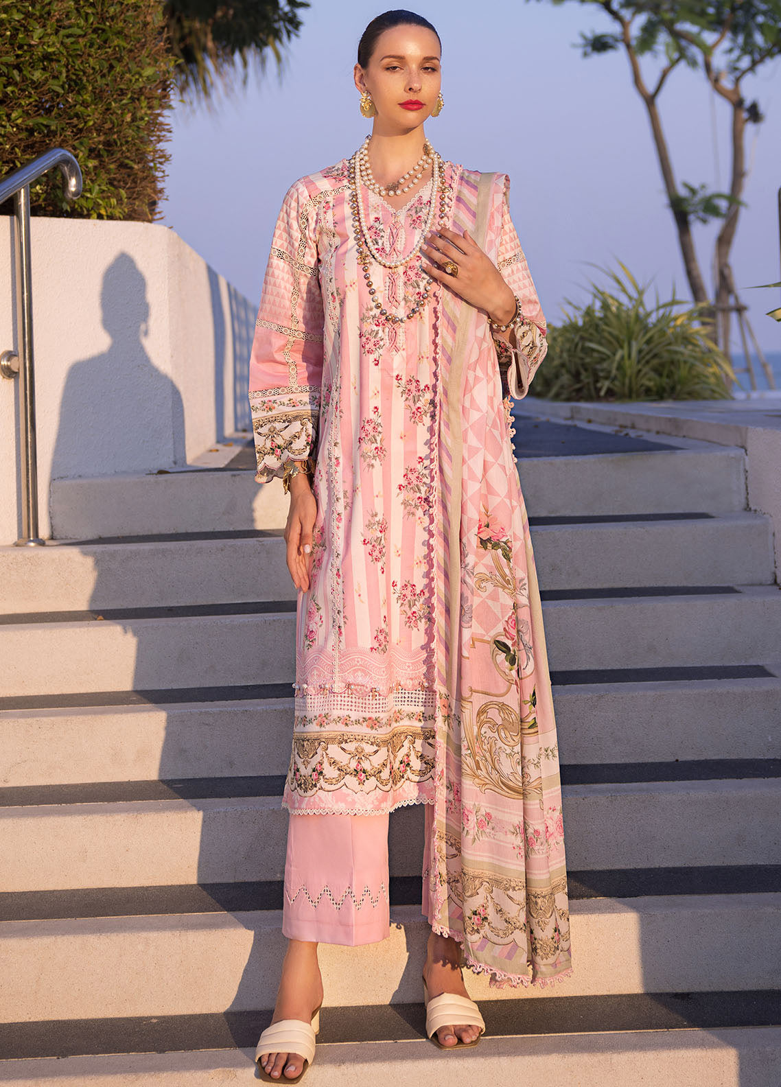 Elaf Luxury Printed Lawn 3 Piece Unstitched Suit EF24P EOP-04A THAI BLOOM Elaf Luxury Printed Lawn 3 Piece Unstitched Suit EF24P EOP-04A THAI BLOOM