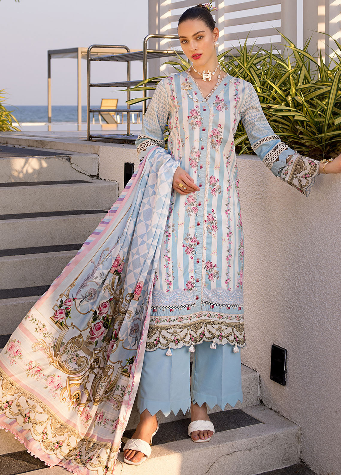 Elaf Luxury Printed Lawn 3 Piece Unstitched Suit EF24P EOP-04B MARLENE Elaf Luxury Printed Lawn 3 Piece Unstitched Suit EF24P EOP-04B MARLENE
