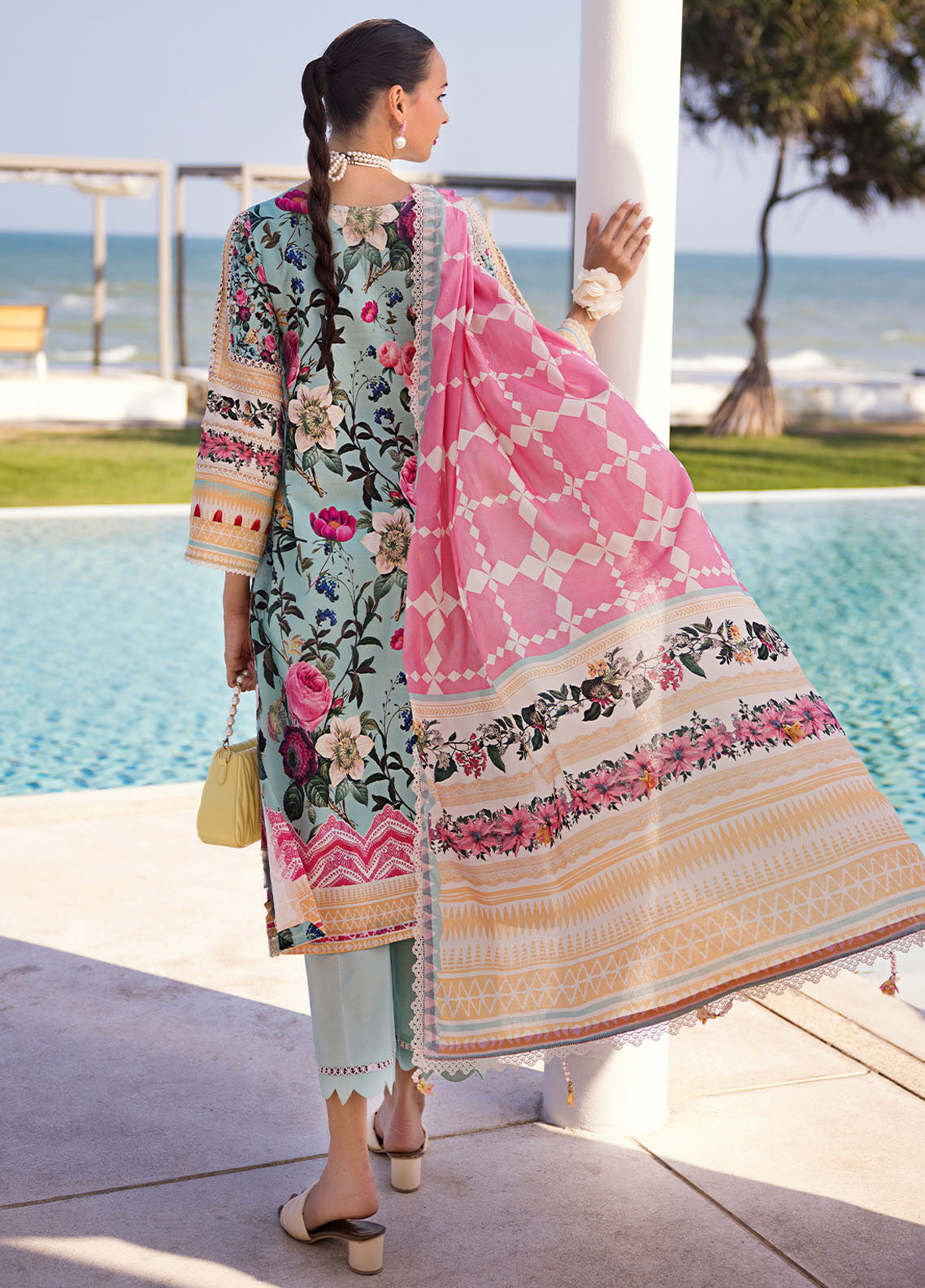 Elaf Luxury Printed Lawn 3 Piece Unstitched Suit EF24P EOP-06B FREYA Elaf Luxury Printed Lawn 3 Piece Unstitched Suit EF24P EOP-06B FREYA