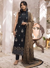 Elak By Humdum Embroidered Khaddar Unstitched 3 Piece Suit - HD23EK 03