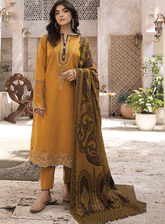 Elak By Humdum Embroidered Khaddar Unstitched 3 Piece Suit - HD23EK 04