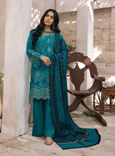 Elak By Humdum Embroidered Khaddar Unstitched 3 Piece Suit - HD23EK 10