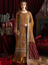 Elanora By Nureh Embroidered Chiffon Unstitched 4 Piece Suit - NU23EL NEL-37 CRIMSON