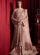 Elanora By Nureh Embroidered Chiffon Unstitched 4 Piece Suit - NU23EL NEL-41 WATER LILLY