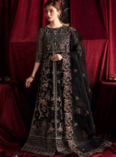 Elanora By Nureh Embroidered Organza Unstitched 4 Piece Suit - NU23EL NEL-42 ROSE