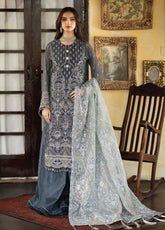Enliven Majestic by Imrozia Premium Embroidered Chiffon 3 Piece Unstitched Suit - IMP24EL M-70 SOLEIL