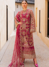 Evara By Elaf Embroidered Net Unstitched 3 Piece Suit - 2 ZEPHYR