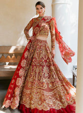 Evara By Elaf Embroidered Net Unstitched 3 Piece Suit - 4 MARHABA