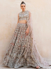 Evara By Elaf Embroidered Net Unstitched 3 Piece Suit - EF23EW EEW-05 JASMINE