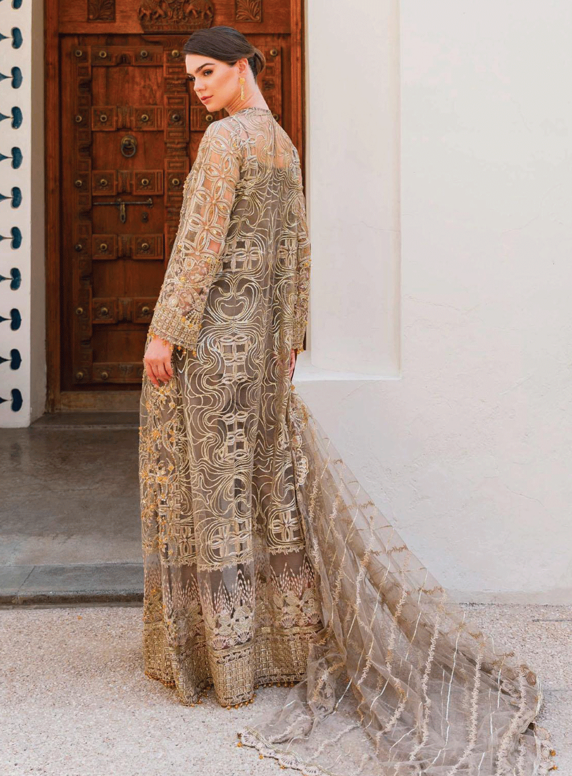 Evara By Elaf Embroidered Net Unstitched 4 Piece Suit - EF23EW EEW-02 SOUK Evara By Elaf Embroidered Net Unstitched 4 Piece Suit - EF23EW EEW-02 SOUK