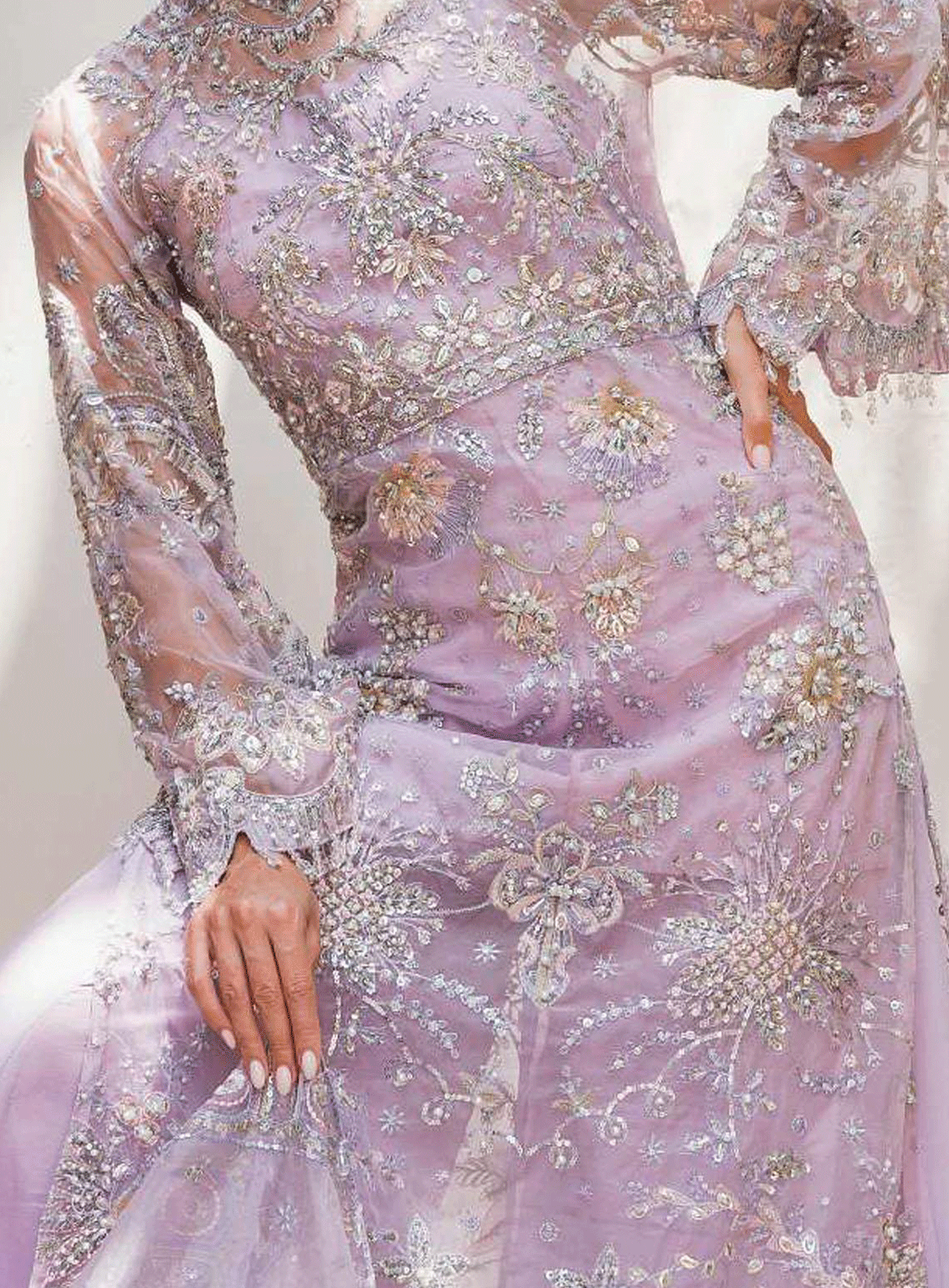 Evara By Elaf Embroidered Organza Unstitched 4 Piece Suit - EF23EW EEW-01 ESFIR Evara By Elaf Embroidered Organza Unstitched 4 Piece Suit - EF23EW EEW-01 ESFIR