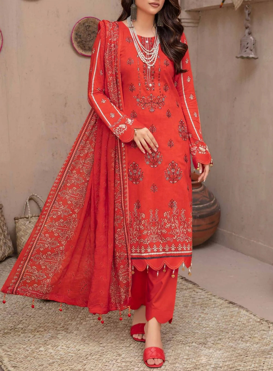Laiba Exclusive Viscose Embroidered Unstitched 3 Piece Suit - LB23EV LV26-07 Laiba Exclusive Viscose Embroidered Unstitched 3 Piece Suit - LB23EV LV26-07
